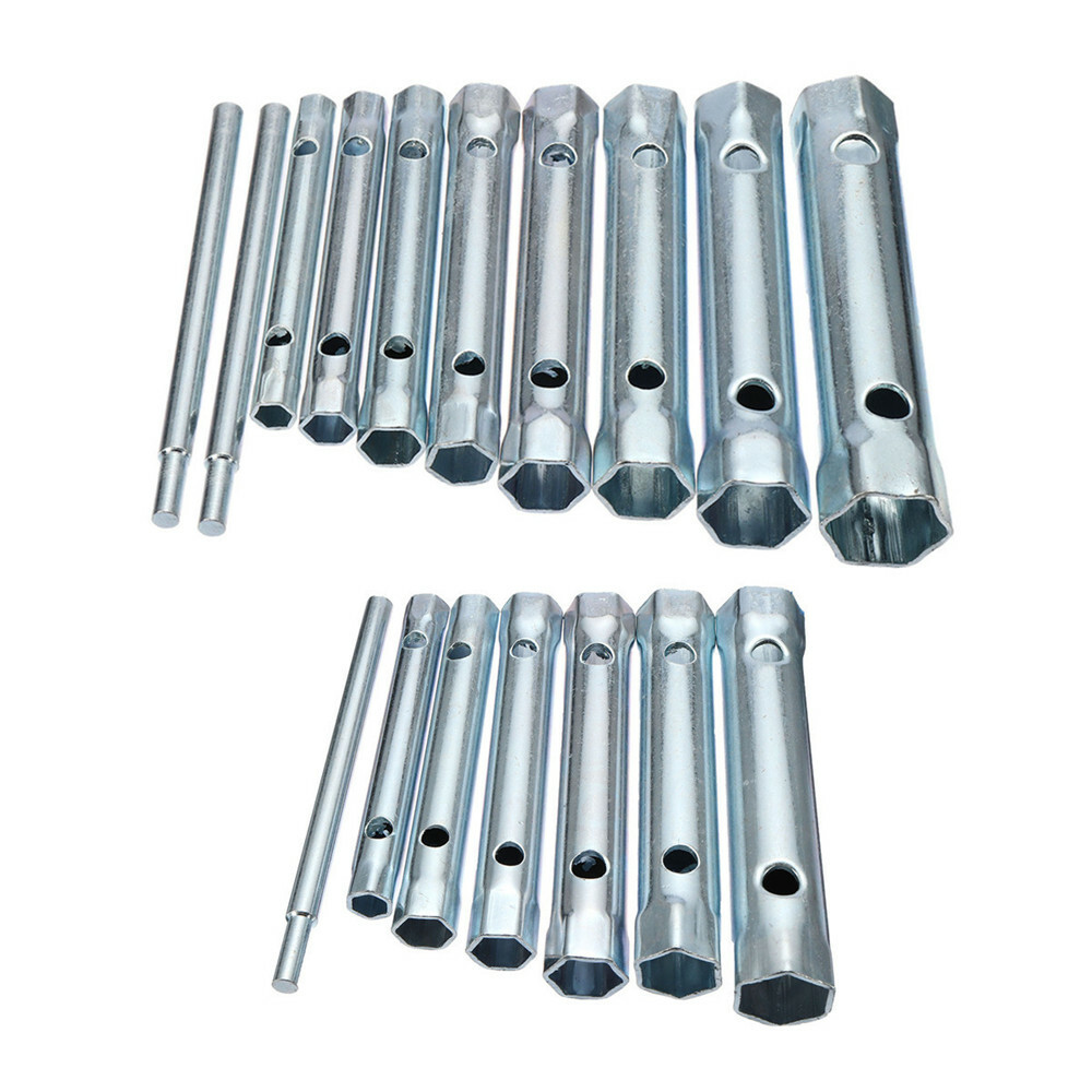 8-19mm / 10pcs 6-22mm Metric Tube Box Wrench Kit Tube Bar Spark Plug Wrench