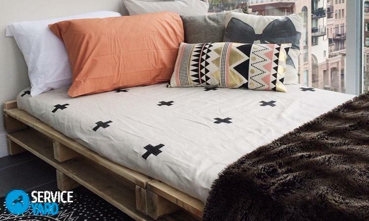 How to make a bed from pallets?