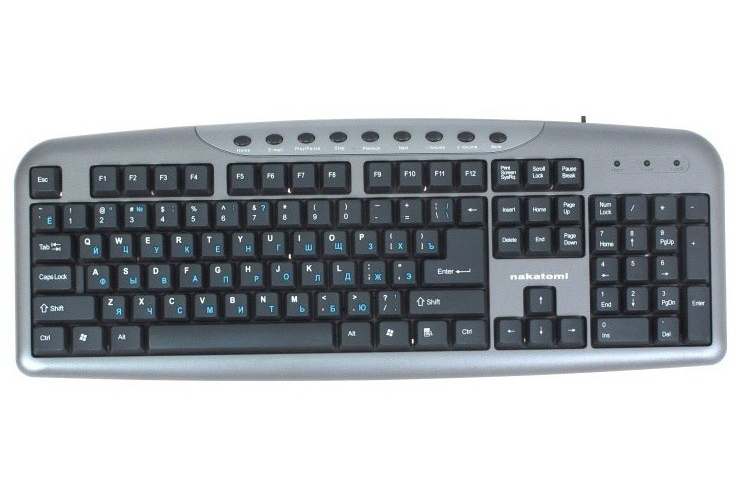 Tastatur grau NAKATOMI KN-11U