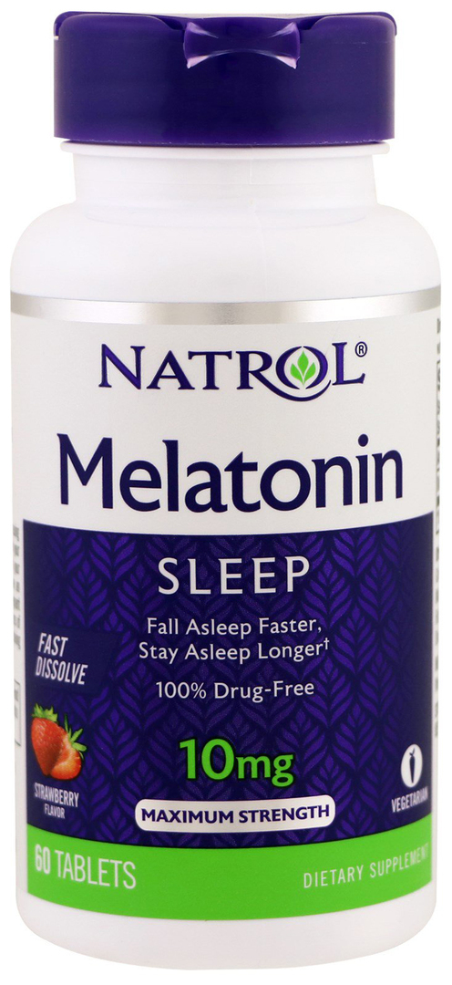Natrol Melatonine Slaapsupplement 60 tab. natuurlijk