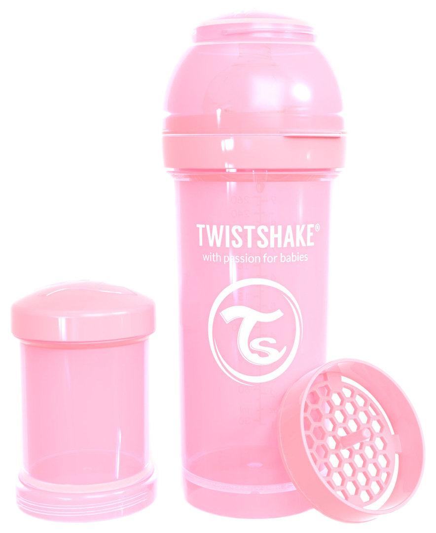Twistshake Anti-Colic Feeding Pudel Pastel Pink 260 ml