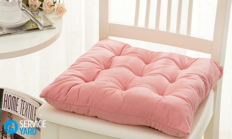 How to sew a pillow from foam rubber?