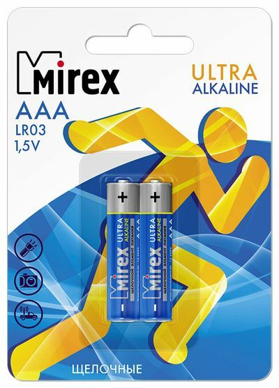 Alkaliskt batteri Mirex LR03 / AAA 1,5V 2 st