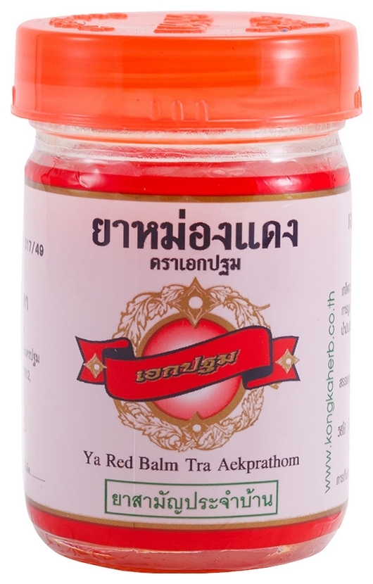 Kongka Herb Ya Body Care Red Balm Tra Aekprathom 50 גרם