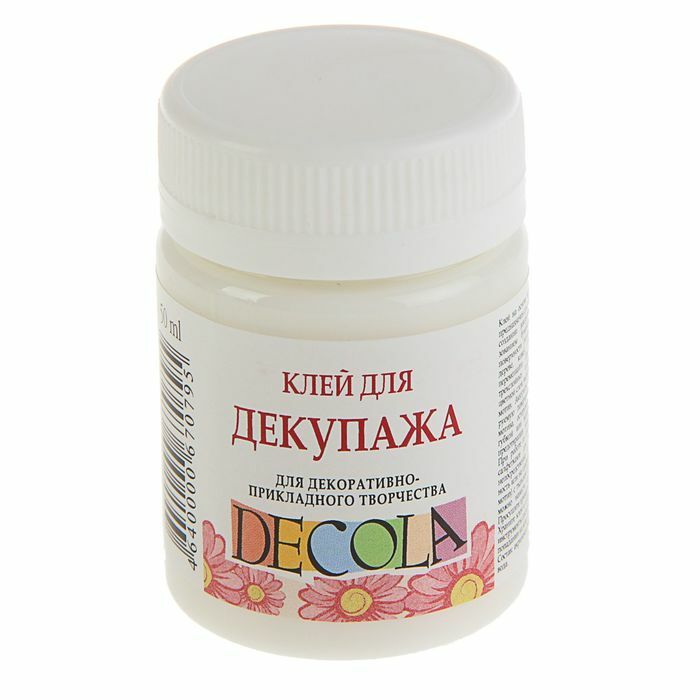 Decola glue for decoupage at: prices from 42 ₽ buy inexpensively in the online store
