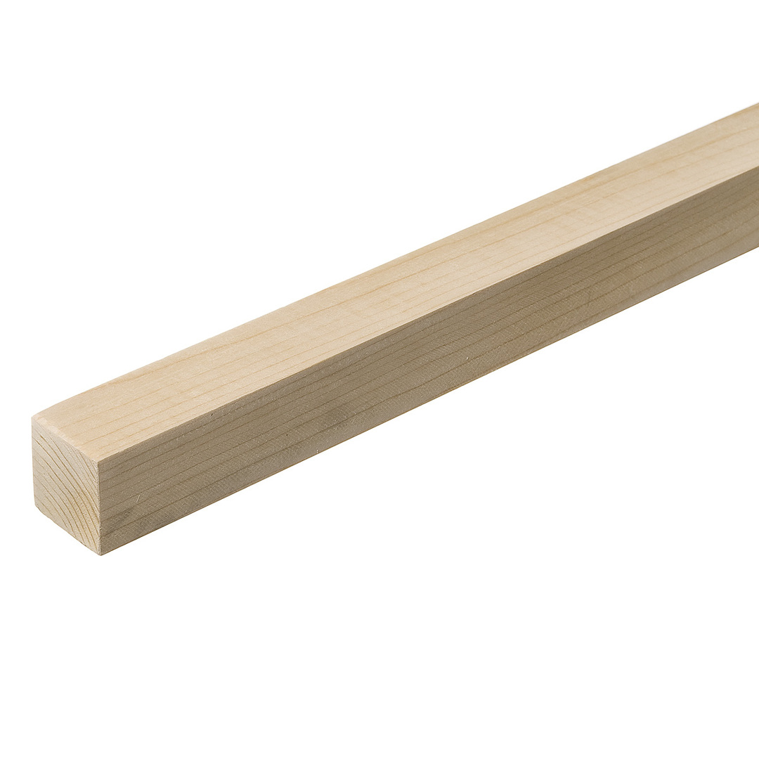 Dry planed hardwood bar 40x40x3000 mm grade AB