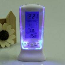 LCD digitale wekker met kalender en temperatuurweergave