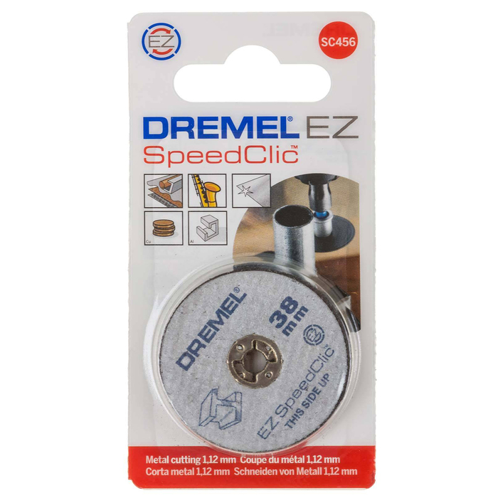 Vágótárcsák fémhez Dremel EZ SpeedClic 2615S456JC, 5 db, 38 mm, szár 3,2 mm