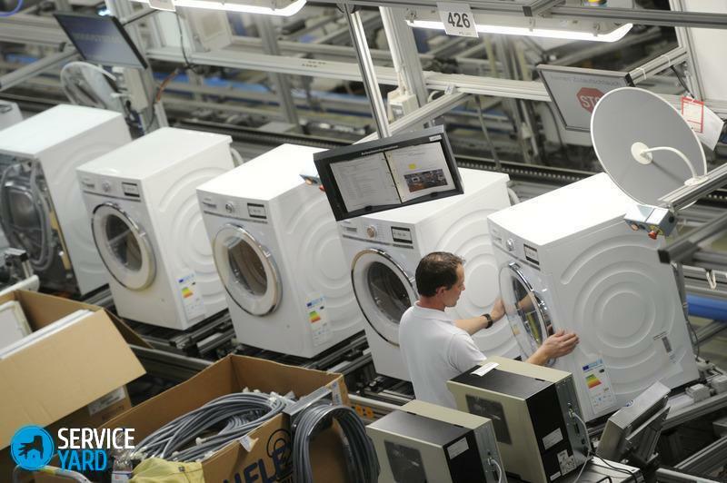 Kur yra surinktos "Bosch" skalbimo mašinos?