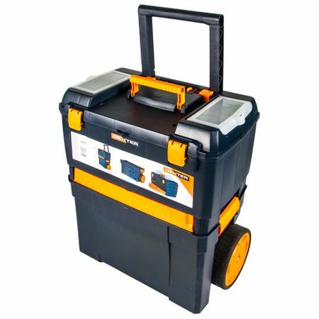 Caja de herramientas Dexter con ruedas, 45x28x62 cm