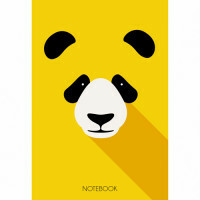 Panda notatbok, A6, 40 ark, bur