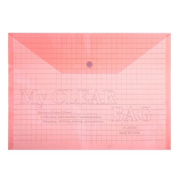 Ordner-Umschlag auf dem Knopf A4 Format 120mcr Getönter roter Käfig