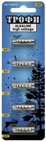 Batterie A27 / MN27 12V für Alarm-Schlüsselanhänger (TROPHY)