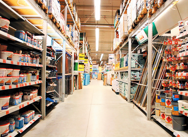 It is better to buy material for the whole apartment at once in large hardware stores