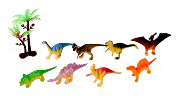 Žaislų rinkinys Mūsų žaislas Dinozaurai HS001 8 vnt