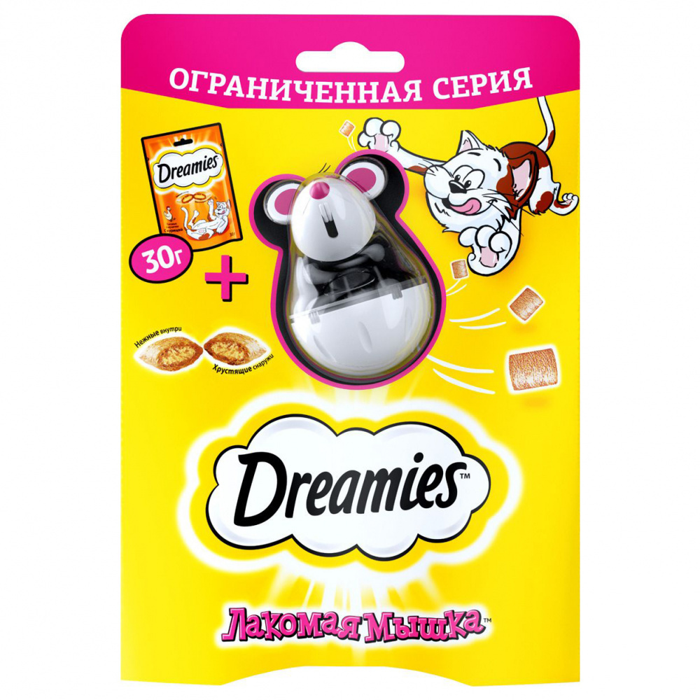 Dreamies cat treat with rabbit 60g: prices from 25 ₽ buy inexpensively in the online store