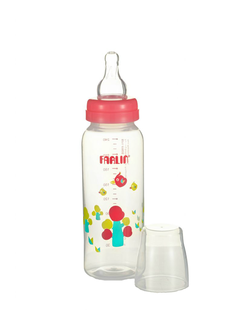 FARLIN Polypropylen-Babyflasche mit Standardhals, 240 ml