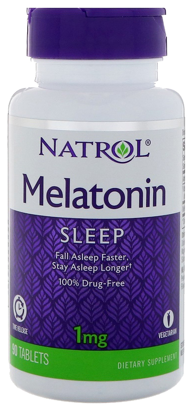 Natrol Melatonin Schlafergänzung mit langsamer Freisetzung 90 Tabletten