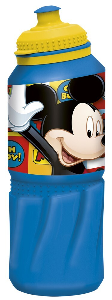 Plastic fles Stor (sport 530 ml). Mickey Mouse-symbolen, artikel 19035