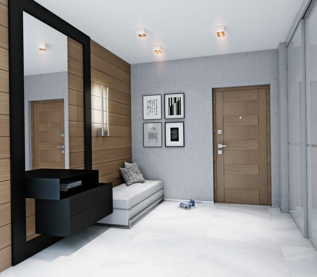 Koridori sisustus minimalistlikus stiilis