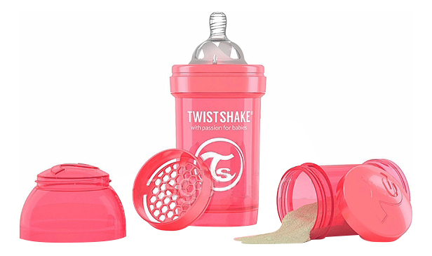Twistshake Babyflasche Anti-Kolik 180 ml Pfirsich