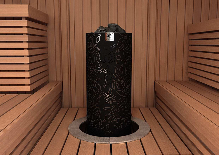 Voor een privéwoning met een grote saunaruimte is een uitrusting met een verhoogd vermogen met een massa stenen van 50 tot 70 kg vereist