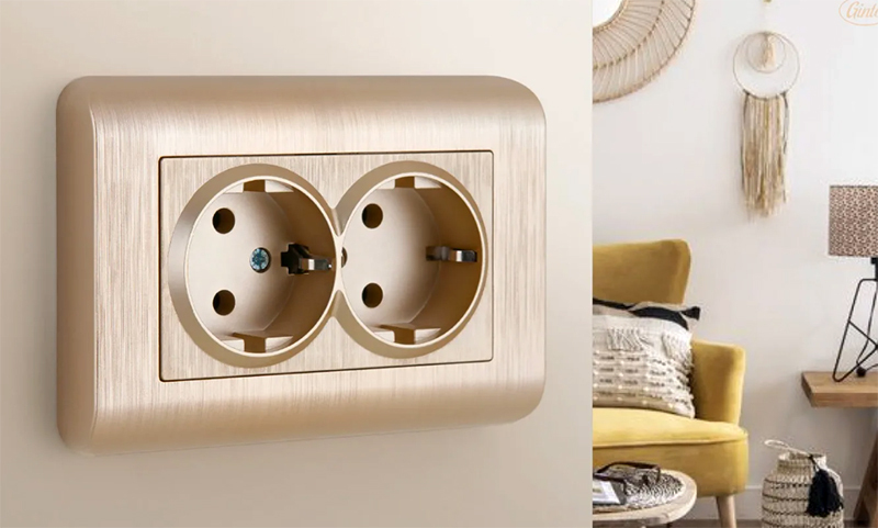 If you choose the sockets in the room to match the color of the walls, they will also not be conspicuous.