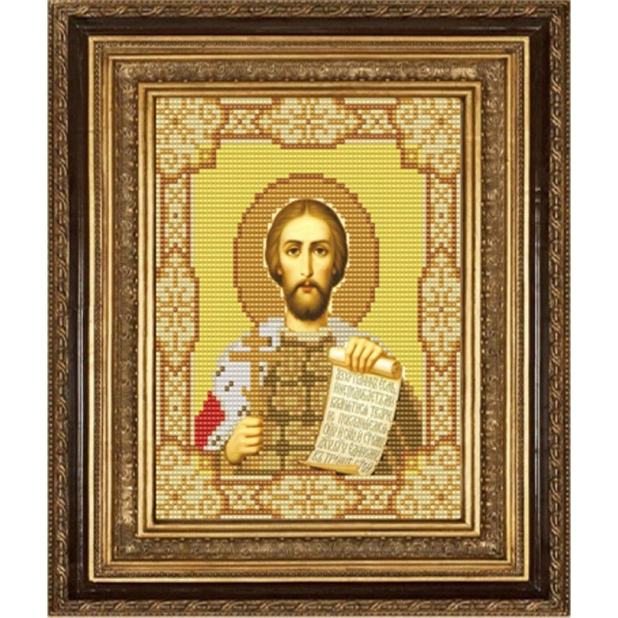 Ritning på tyg (pärlor) SKATE art. 9147 Sankt Alexander Nevsky 15x18 cm