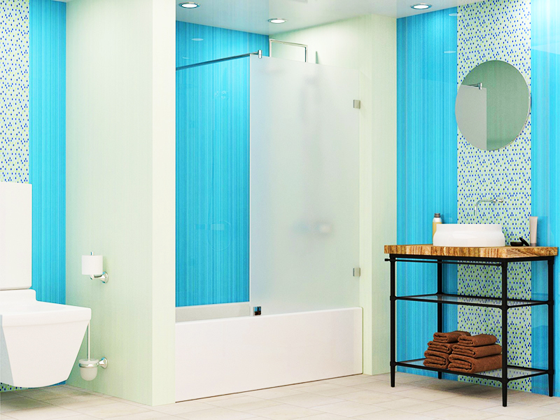 How to choose and install bathroom glass curtains