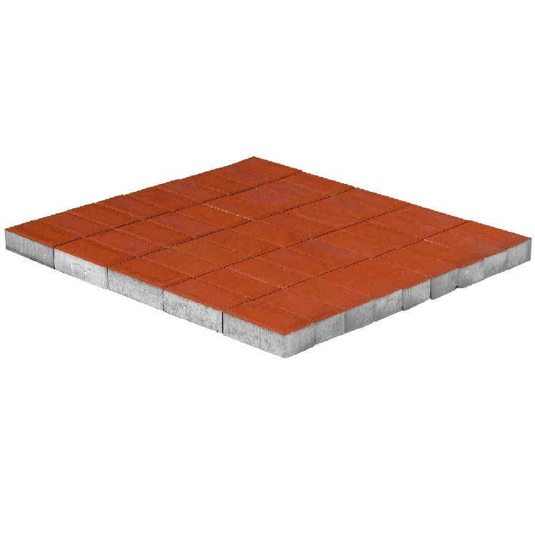 Dalles Braer Rectangle rouge 200x100x60 mm