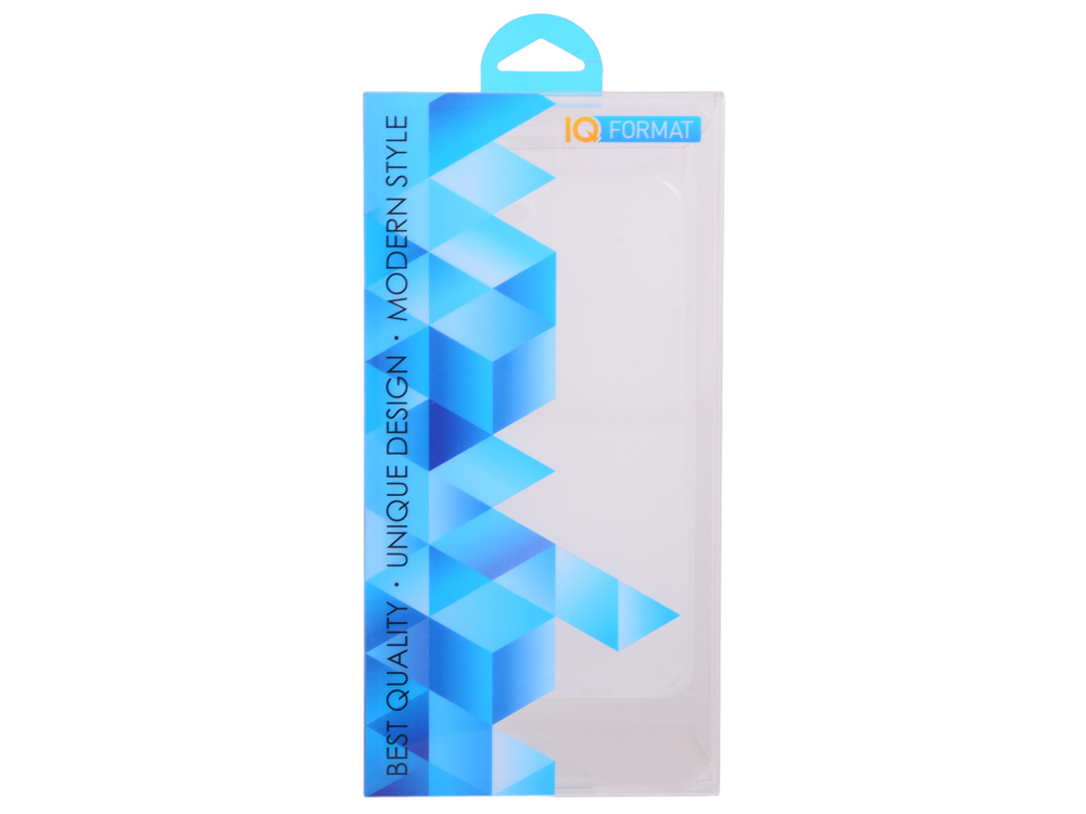 Carcasa superpuesta para iPhone 7 Plus Slim IQ Format Estuche con clip blanco, plástico