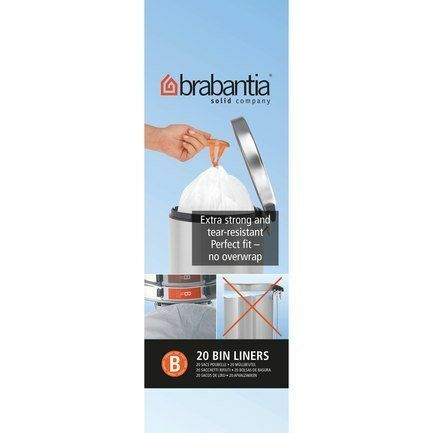 Brabantia Plastik torba, B boyutu (5 l), beyaz, 20 adet. 311741 Brabantia
