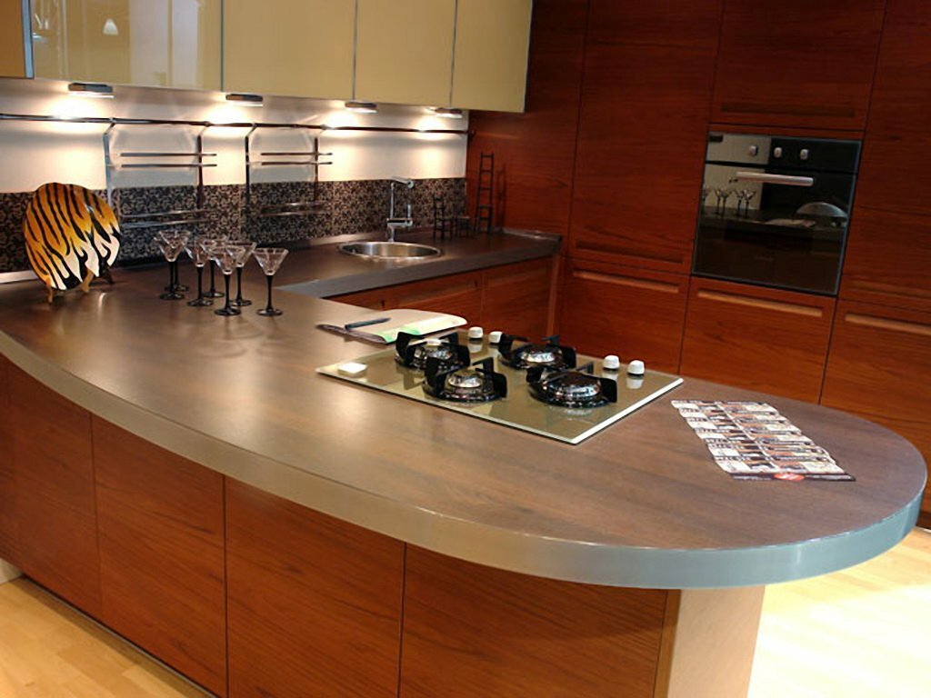 Which countertop is best for the kitchen: what is it made of, what are the colors