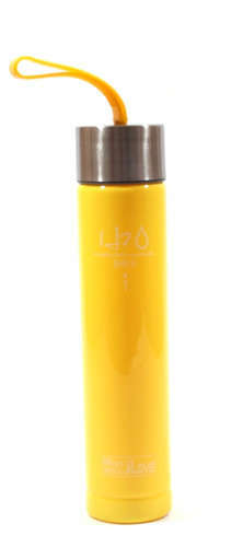 Suvenýr, barevná láhev H2O, s ručním lanem, 280 ml, plast 12-07664-1512