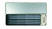 „Monolith Pocket“ juodųjų švino pieštukų rinkinys, 6 švino pieštukai, trintukas