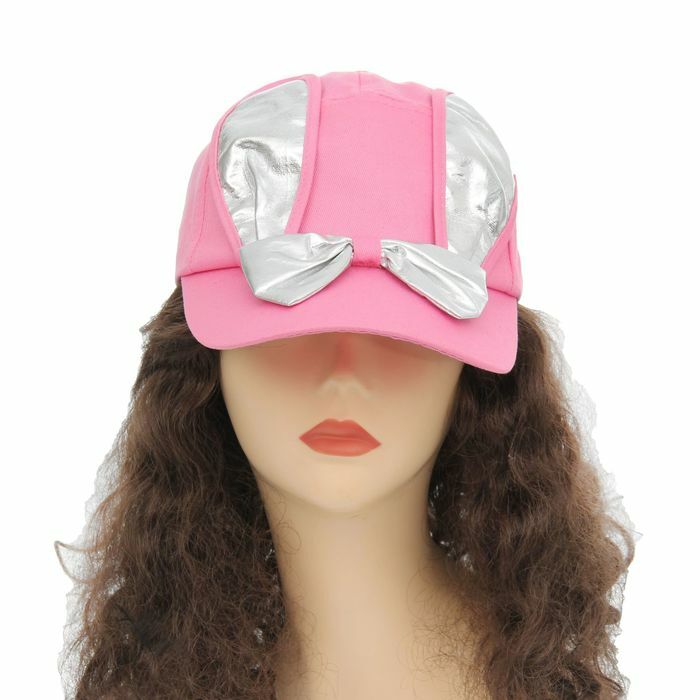 Cappellino da baseball Carnival con orecchie, con fiocco, rosa