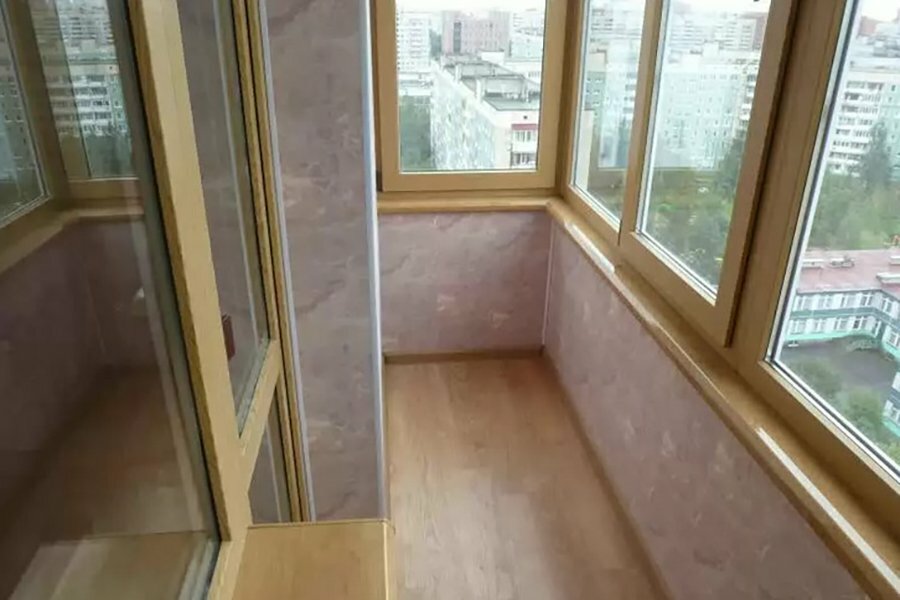 PVC panellerle balkon bitirme örneği
