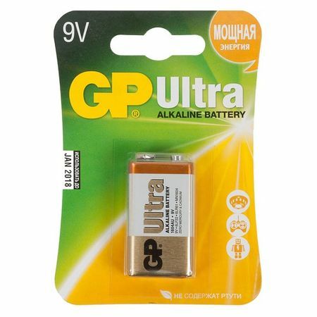 9V Batterij GP Ultra Alkaline 1604AU 6LR61, 1 st.