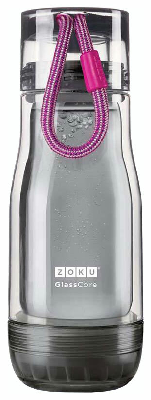 Láhev Zoku ZK129-AC-PU fialová, šedá