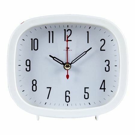 Reloj despertador RUBY CLASSIC 120x105mm blanco
