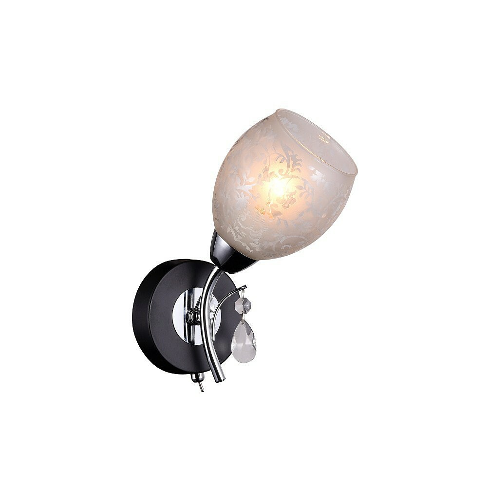 Nástěnná nástěnná ID lampa Agnes 843 / 1A-Blackchrome