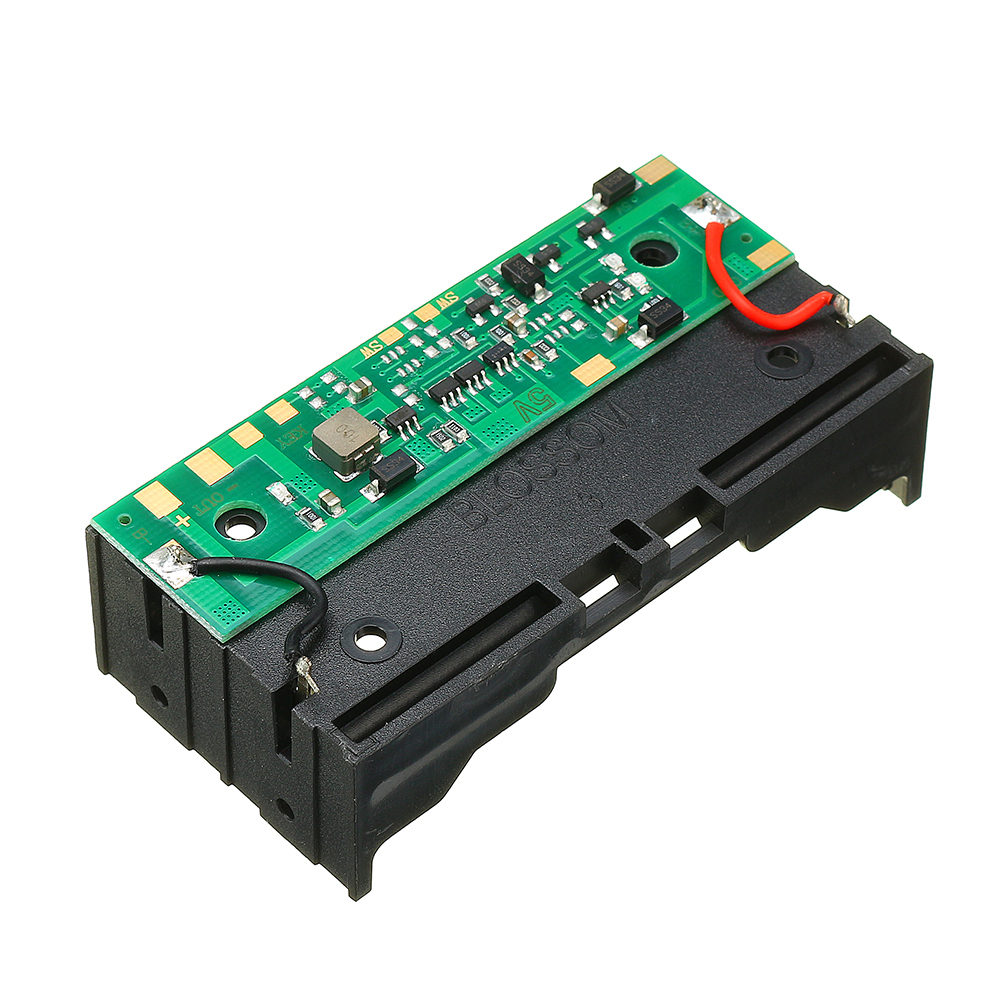 2 * 18650 Batería de litio UPS Carga de protección continua Módulo de placa de refuerzo integrado con soporte de batería