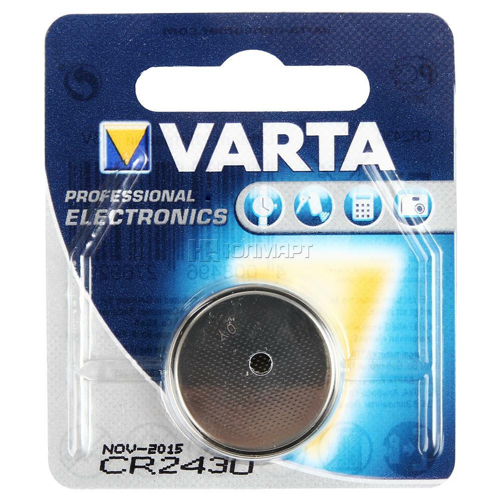 Batteries varta cr2430 3v: prices from 39 ₽ buy inexpensively in the online store