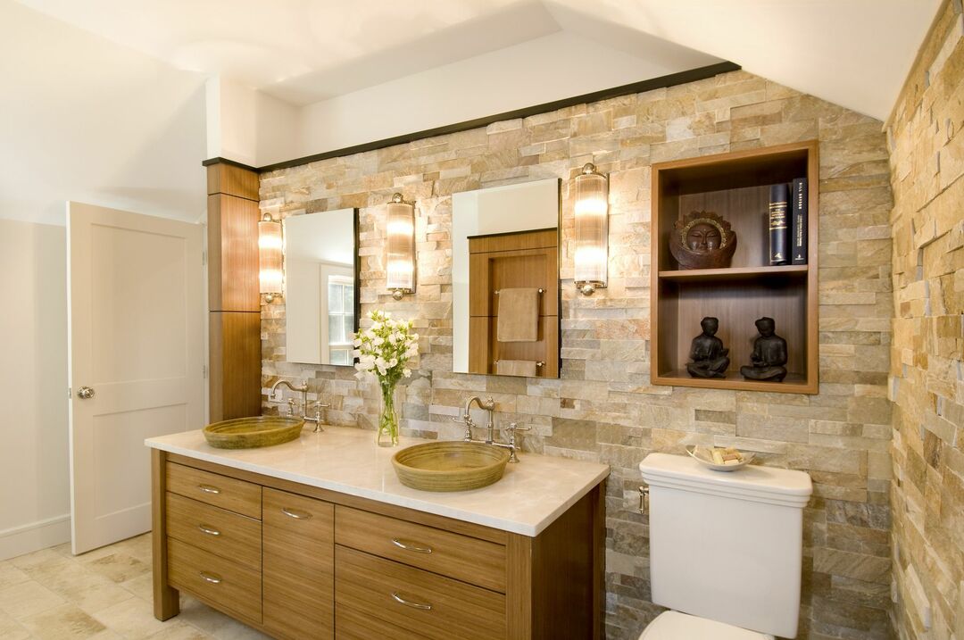 Artificial stone bathroom decor