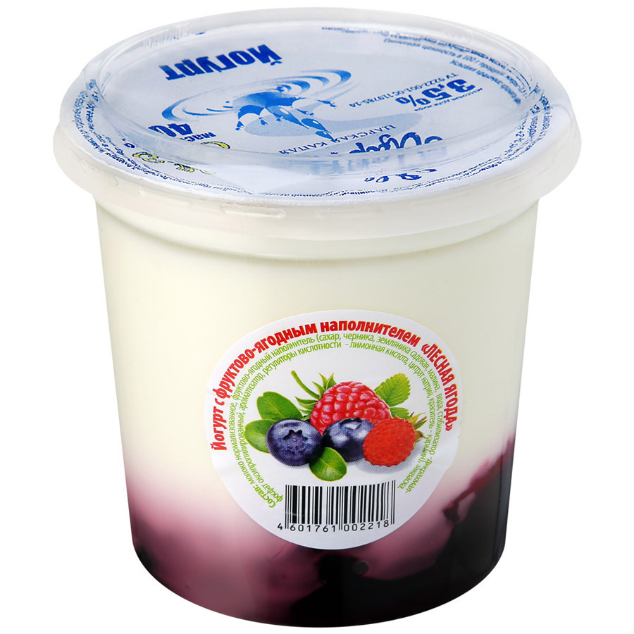 Yogurt Tsarka Frutti di bosco 3,5% 0,4 kg