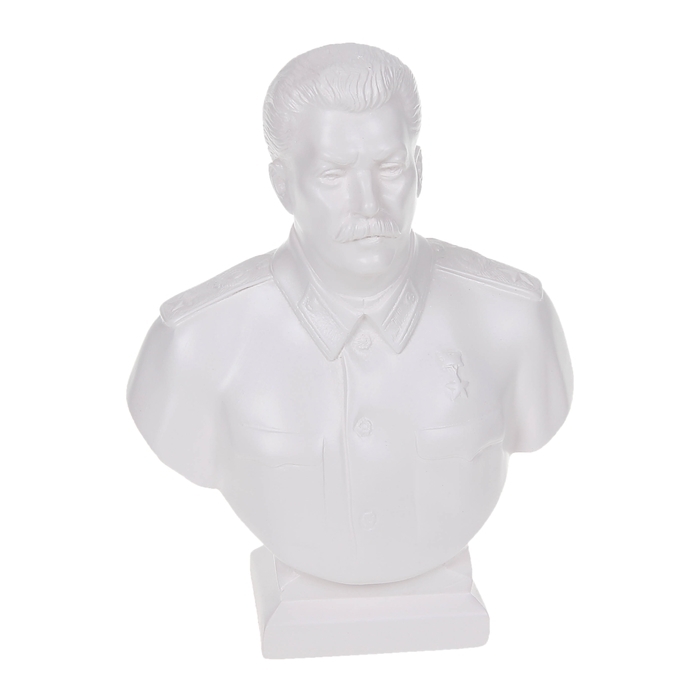 Statuette, Büste Stalin, groß, weiß