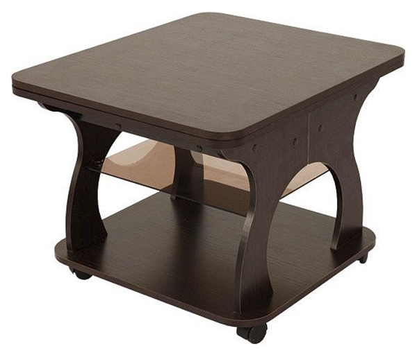 Kafijas galdiņš Mebelson 51,6x120x70 cm, brūns