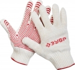 Knitted gloves with anti-slip protection BISON MASTER 11456-S