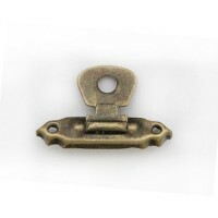 Dekorativ lås for esker, bronse, 2 deler, 27x16 mm, art. 7714294