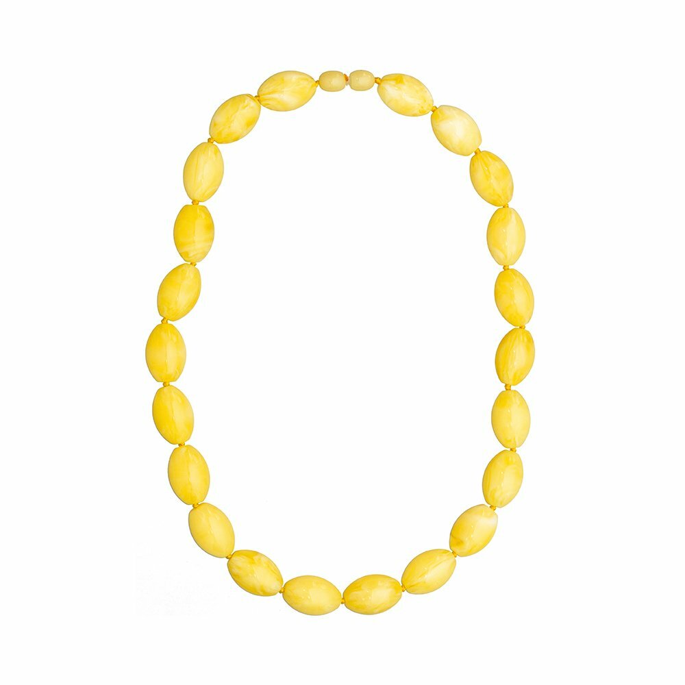 Perles d'ambre jaune